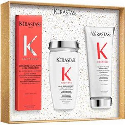 Kerastase Premiere Coffret Hair Care Set | Bain Decalcifiant, 250ml, Fondant Fluidite, 200ml & Concentre Decalcifiant Ultra-Reparateur, 250ml