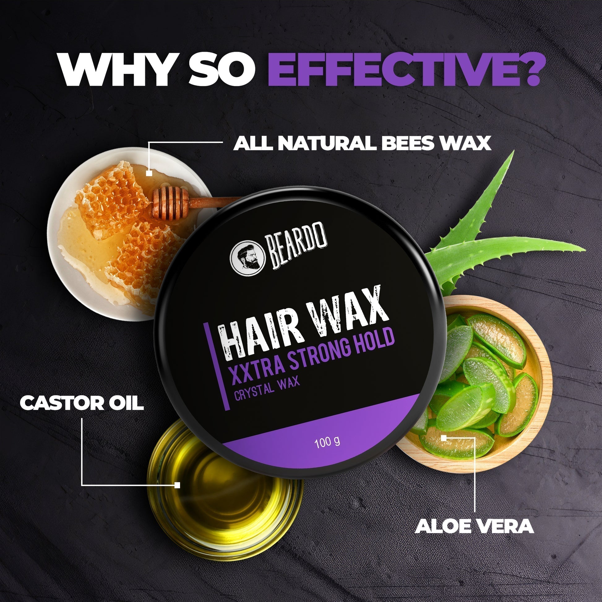 Beardo Hair Wax Packaging Side View