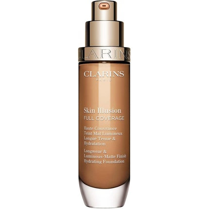 Clarins Skin Illusion Full Coverage Foundation, 30ml Long-Wearing Liquid Foundation