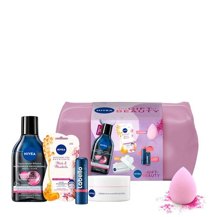 Nivea The Gift of Beauty Kit Skincare Gift Set with Everyday Face, Body & Lip Care Essentials