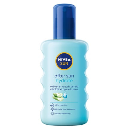 Nivea SUN After Sun Hydrate Calming Spray Refreshing Moisturizing Body Spray with Aloe Vera for Sun-Exposed Skin