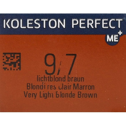 Wella Professionals Koleston Perfect Me+ 9/7 Light Blonde Brown Permanent Hair Color, 60ml