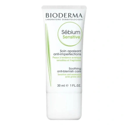 Bioderma Sébium Sensitive Soothing Anti-Blemish Care, 30ml – Daily Moisturising Face Cream for Sensitive Blemish-Prone Skin