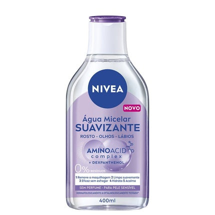 Nivea MicellAIR Skin Breathe Micellar Water Sensitive, 400ml Gentle Makeup Remover & Facial Cleanser