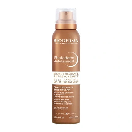Bioderma Photoderm Self-Tanning Moisturising Mist, 150ml Hydrating Self Tan Body Spray
