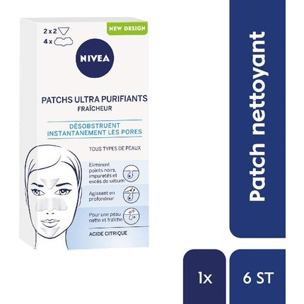 Nivea Ultra Purifying Freshness Patches with Citric Acid 6 Patches Blemish Care Patches