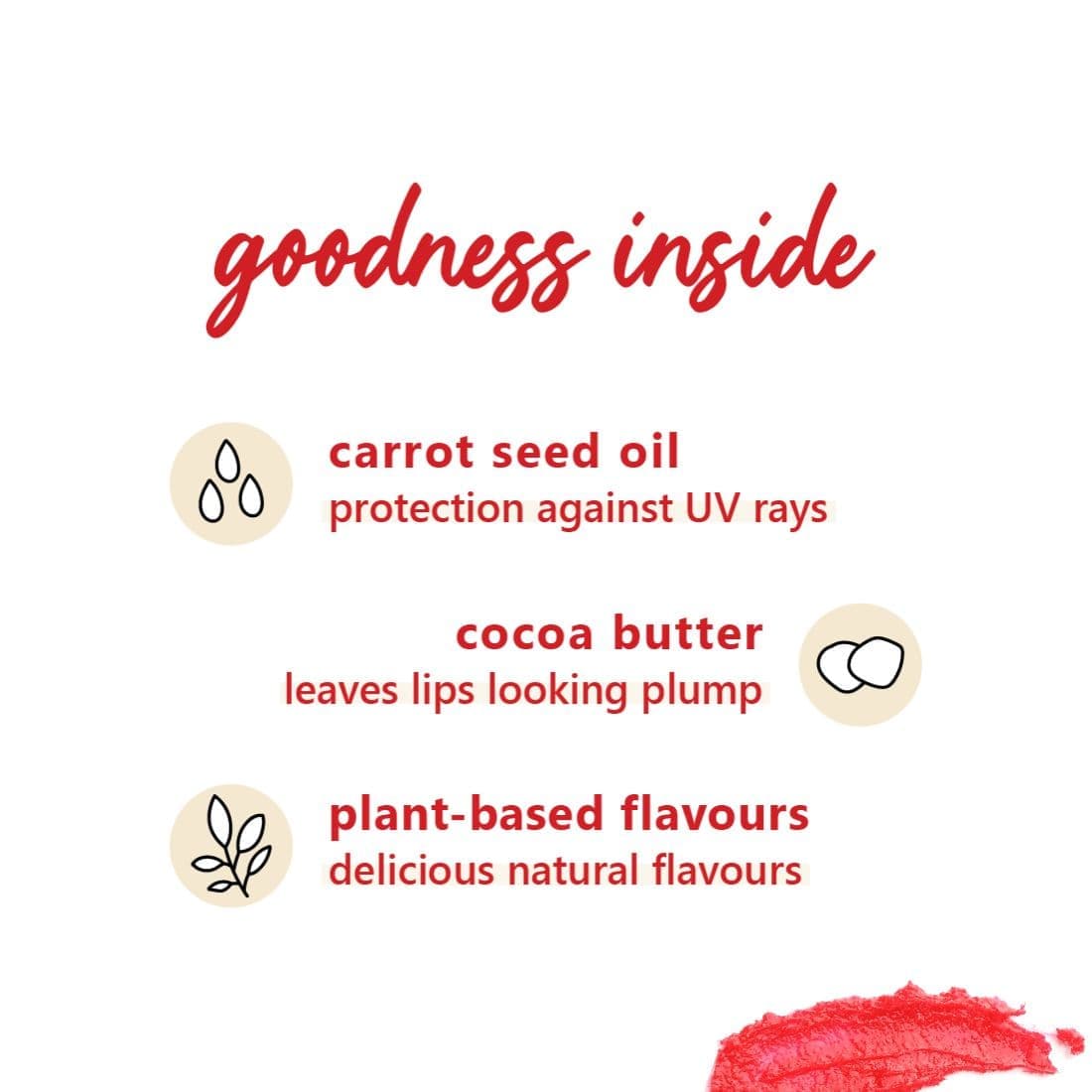 Plum Candy Melts Vegan Lip Balm | Red Velvet Love | Nourishes & Protects | Sheer-Tint | Velvety Smooth, 12g Buy at Indicrest Image 6