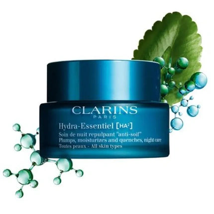 Clarins Hydra-Essentiel Night Cream, 50ml – Overnight Hydrating Face Moisturizer for Soft, Smooth & Radiant-Looking Skin