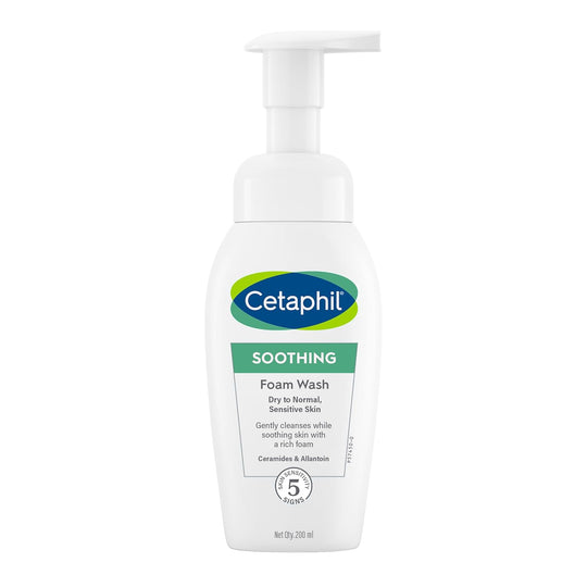 Cetaphil Soothing Foam Wash 200ml front view bottle Buy at Indicrest