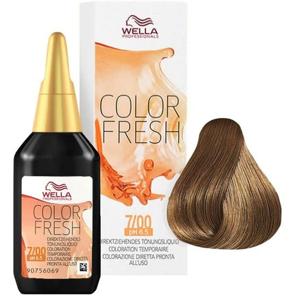 Wella Professionals Color Fresh 7/00 Medium Blonde Natural Semi-Permanent Hair Color