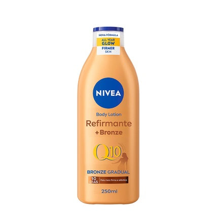 Nivea Q10 Firming Body Lotion + Bronze, 200ml | Gradual Tan & Moisturizing Body Lotion