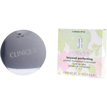 Clinique Beyond Perfecting Powder Foundation + Concealer 02 Alabaster, 14.5g Compact Foundation