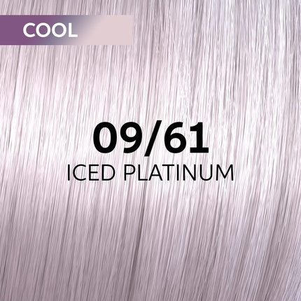 Wella Professionals Shinefinity 09/61 Iced Platinum Very Light Ash Violet Blonde Semi-Permanent Hair Color, 60ml
