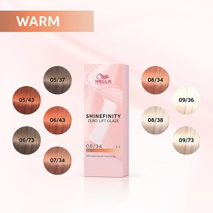 Wella Professionals Shinefinity Color Glaze 06/73 Caramel Chocolate Demi-Permanent Hair Color, 60ml