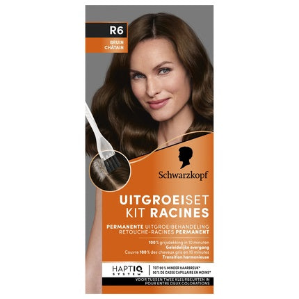 Schwarzkopf Growth Set R6 Brown Hair Color Kit