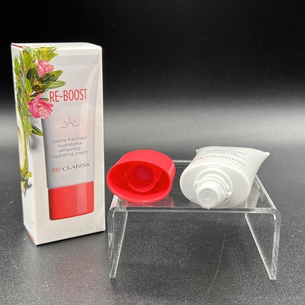 My Clarins RE-BOOST Refreshing Hydrating Cream, 30ml (1oz) with Goji Berry Extract Vegan Face Moisturizer