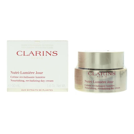 Clarins Nutri-Lumière Nourishing Revitalizing Day Cream, 50ml Daily Face Moisturizer for Mature Skin