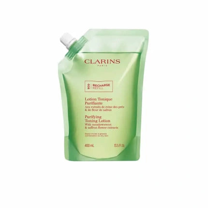 Clarins Purifying Toning Lotion Refill, 400ml Alcohol-Free Facial Toner for Combination & Oily Skin
