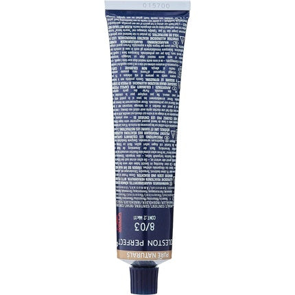 Wella Professionals Koleston Perfect Me+ Pure Naturals 8/03 Light Blonde Natural Gold Permanent Hair Color, 60ml