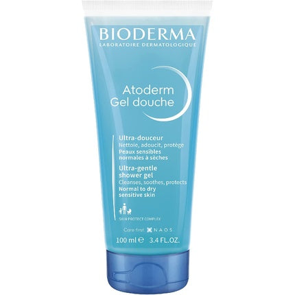 Bioderma Atoderm Shower Gel, 100ml - Gentle Moisturizing Body Cleanser for Dry & Sensitive Skin