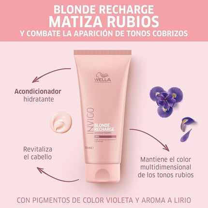 Wella Professionals Invigo Color Recharge Cool Blonde Refreshing Conditioner, 200ml