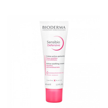 Bioderma Sensibio Defensive Light Soothing Cream for Sensitive Skin, 40ml Lightweight Face Moisturiser
