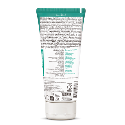 Weleda For Men Energy Fresh 3in1 Shower Gel for Face, Body & Hair, 200ml