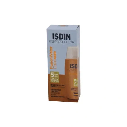 ISDIN Fotoprotector Fusion Water Color Bronze SPF 50, 50ml Tinted Facial Sunscreen