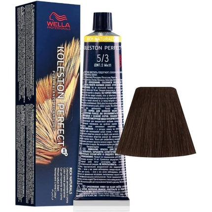 Wella Professionals Koleston Perfect Me+ Rich Naturals Light Brown Gold Permanent Hair Color, 60ml Pack of 5