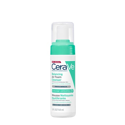 CeraVe Balancing Air Foam Facial Cleanser, 148ml Lightweight Cleansing Foam for Normal & Combination Skin