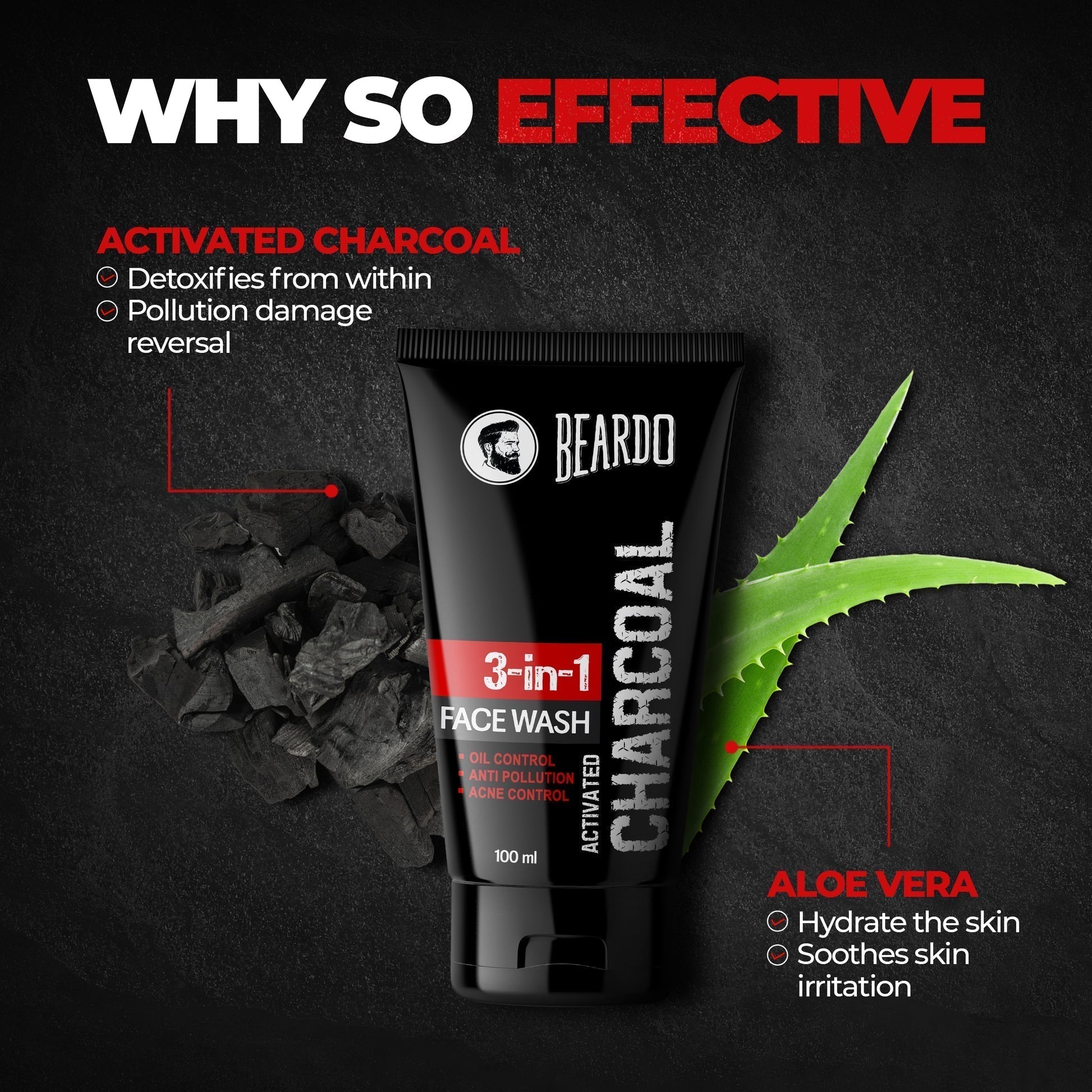 Deep Cleansing Charcoal Face Wash for Oily Skin