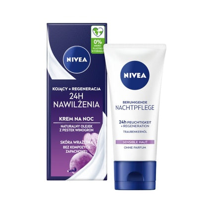 Nivea Soothing & Regenerating Face Cream, 50ml | Nourishing Daily Moisturiser for Dry & Sensitive Skin