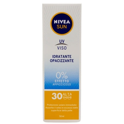 Nivea Sun UV Face Shine Control Cream SPF 30, 50ml High Protection Facial Sunscreen