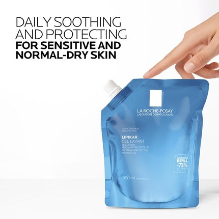 La Roche-Posay Lipikar Gel Lavant Gentle Cleansing Gel for Face & Body, 400ml