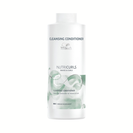 Wella Professionals Nutricurls Waves & Curls Cleansing Conditioner, 1000ml for Wavy & Curly Hair
