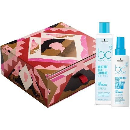 Schwarzkopf Professional Bonacure Moisture Kick Gift Set with Moisturizing Shampoo & Spray Conditioner