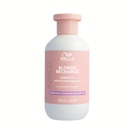 Wella Professionals Invigo Blonde Recharge Cool Blonde Shampoo, 300ml for Blonde, Highlighted & Grey Hair