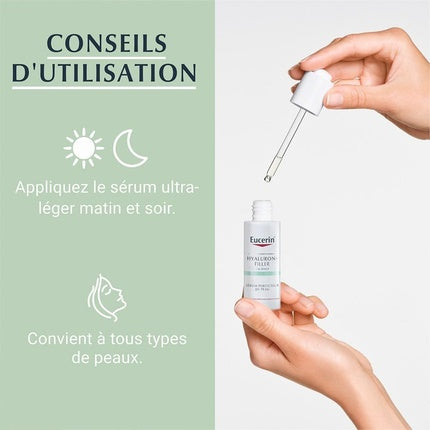 Eucerin Hyaluron-Filler Skin Perfecting Serum, 30ml - Hydrating Face Serum with Hyaluronic Acid for Smoother-Looking Skin