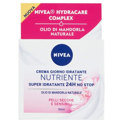 Nivea Nourishing Day Cream, 50ml Daily Face Moisturizer for Dry & Sensitive Skin