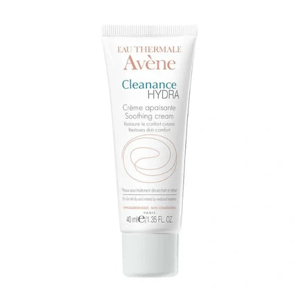 Avène Cleanance Hydra Soothing Cream, 40ml Moisturising Face Cream for Sensitive & Blemish-Prone Skin
