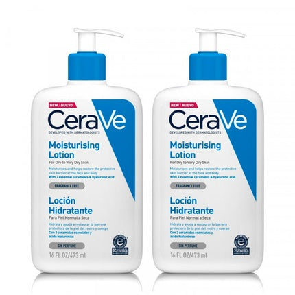 CeraVe Moisturising Lotion Duo Size, 470ml for Face & Body