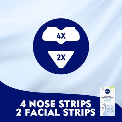 Nivea Visage Clear-Up Strips Deep Cleansing Nose & Face Pore Strips