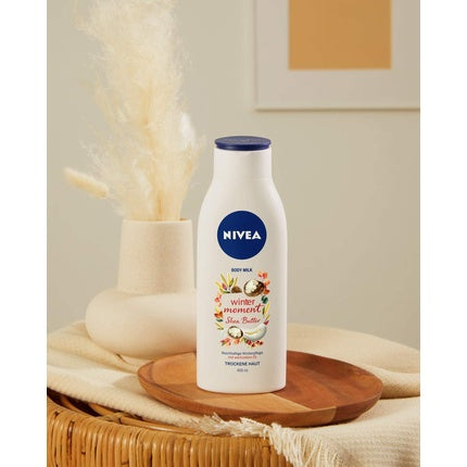 Nivea Winter Moment Body Milk, 400ml Rich Body Lotion for Dry Skin 48h Moisture