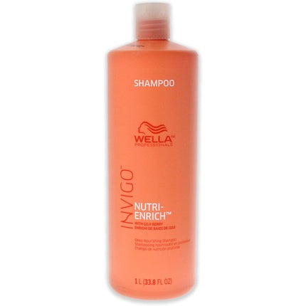 Wella Professionals Invigo Nutri-Enrich Deep Nourishing Shampoo, 1000ml | Nourishing Shampoo for Dry & Stressed Hair