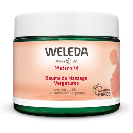 Weleda Stretch Mark Massage Balm, 150ml | Nourishing Body Balm for Stretch Mark Care During & After Pregnancy