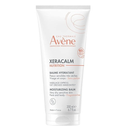 Avène TriXera Nutrition Nutri-Fluid Balm with Ceramides for Very Dry Face & Body, 400ml (13.5 fl oz)