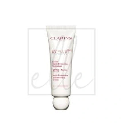 Clarins UV Plus Anti-Pollution Multi-Protection Moisturizing Screen SPF 50 Rose, 50ml – Hydrating Face Primer with Broad Spectrum Sun Protection