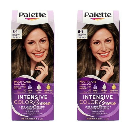 Schwarzkopf Palette Intensive Color Creme 5-1 Light Brown Permanent Hair Color