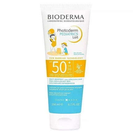 Bioderma Photoderm Pediatrics Milk SPF 50+ (200ml) High Protection Sunscreen for Children's Sensitive Skin