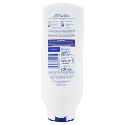 Nivea In-Shower Moisturizing Body Lotion, 250ml | Rinse-Off Body Moisturiser for Normal to Dry Skin